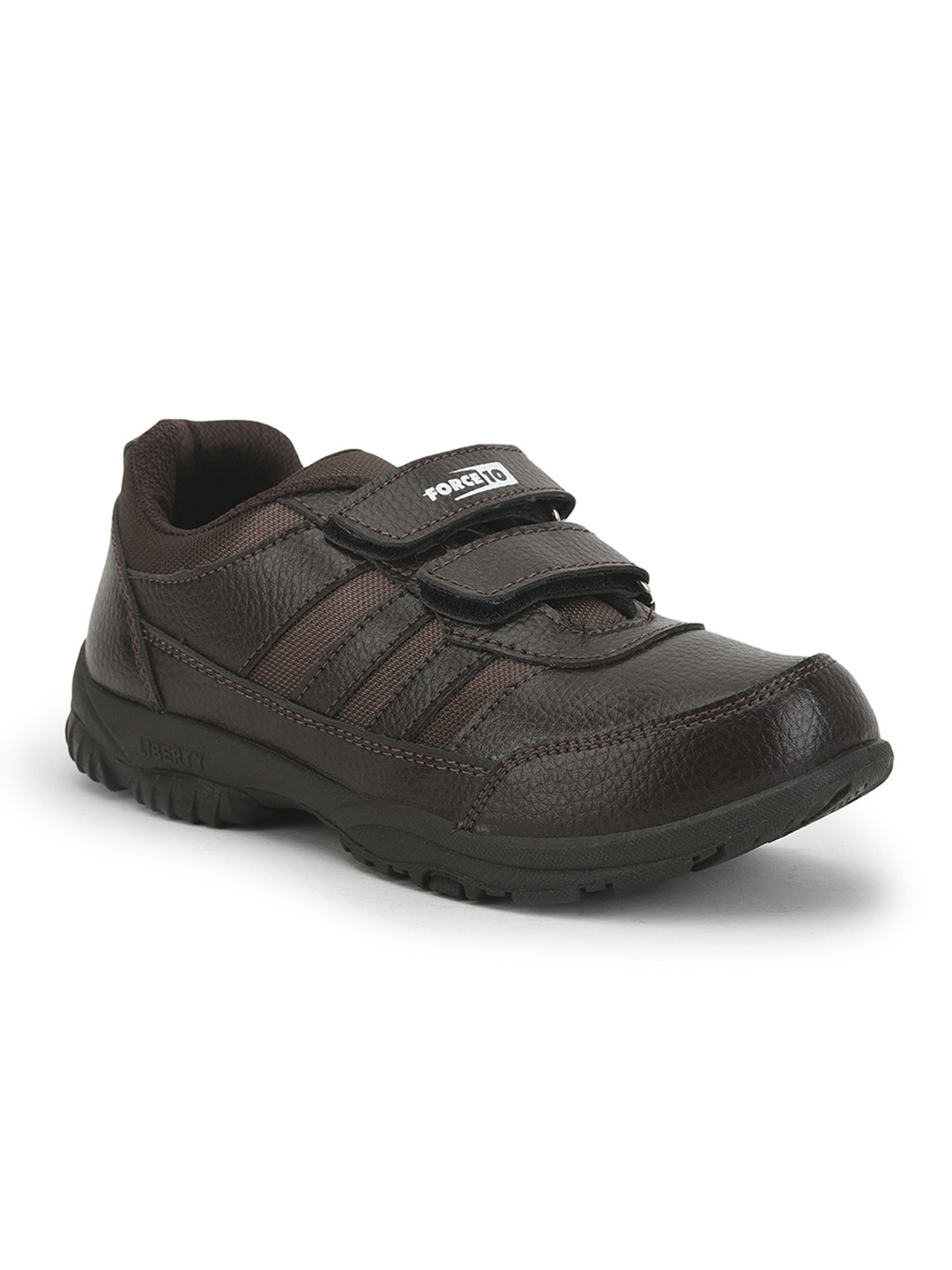 Force 10 by Liberty 8151-18VEL Brown School Shoes for Kids