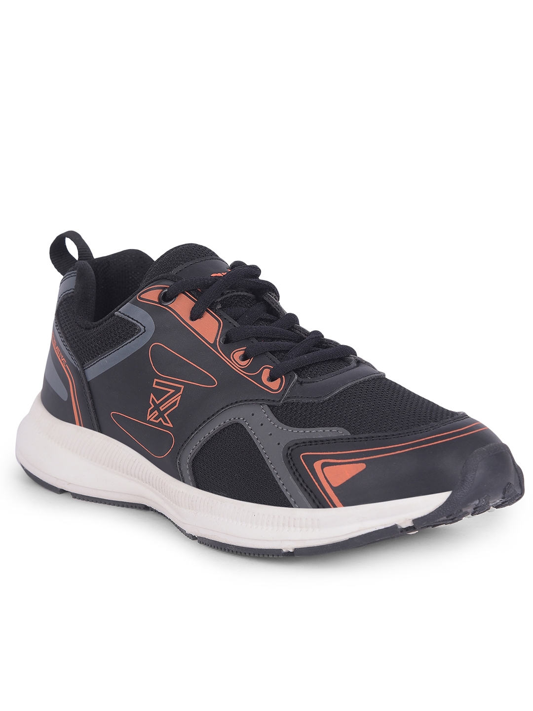 LEAP7X by Liberty DECLAN-EL Black Sports Shoes for Kids