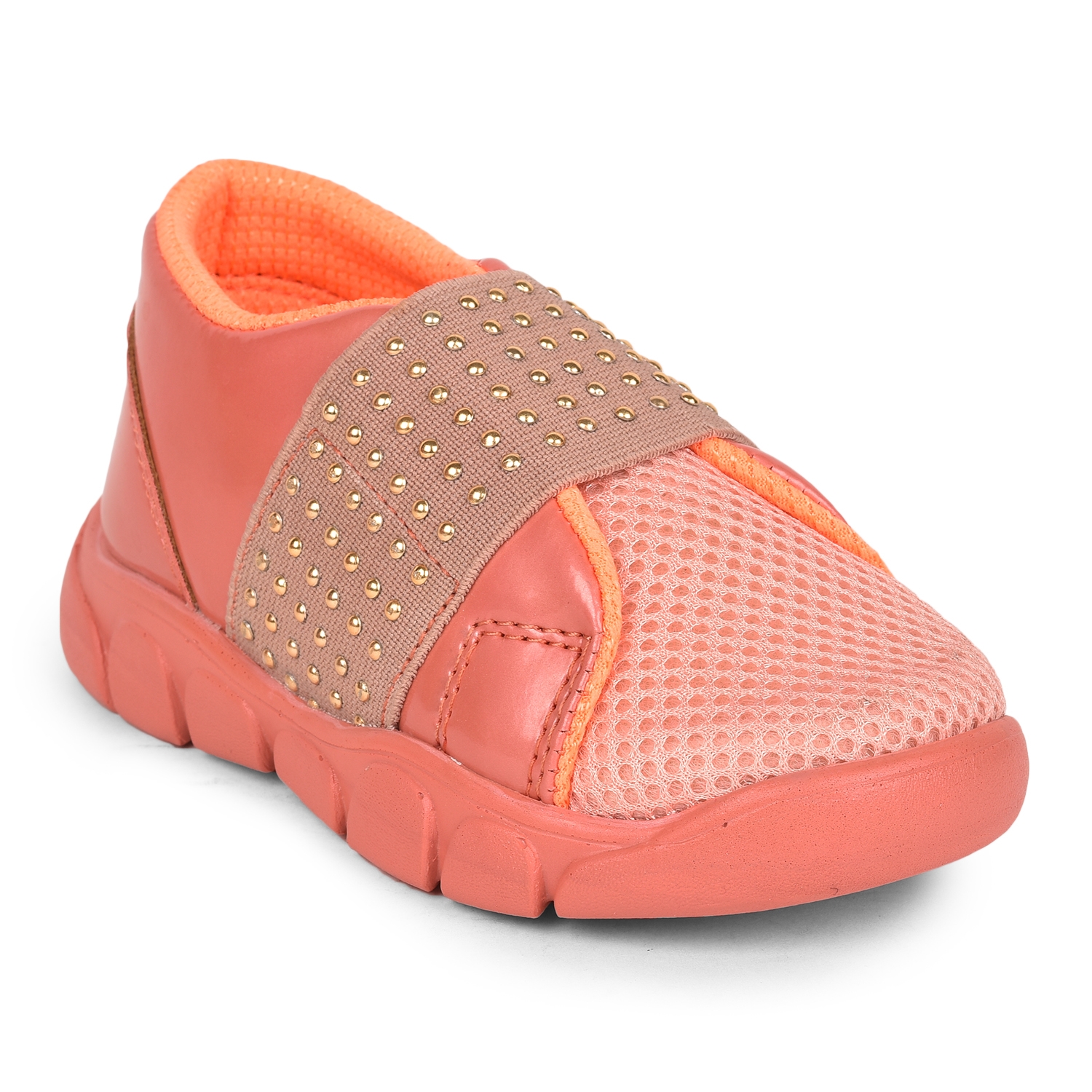 Lucy & Luke by Liberty FLYNN-25 Peach Casual Shoes for Kids