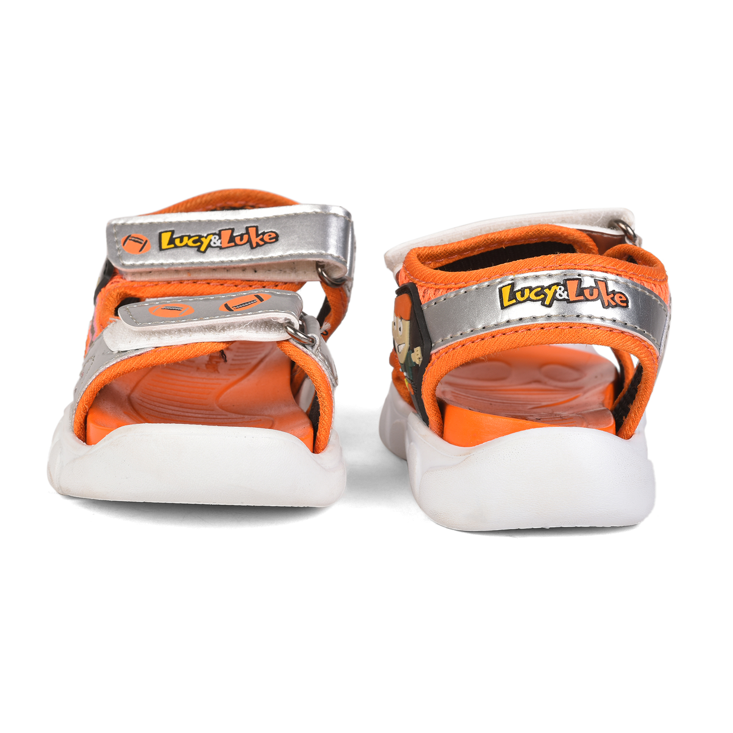 Lucy & Luke by Liberty FLYNN-27 Orange Sandals for Kids