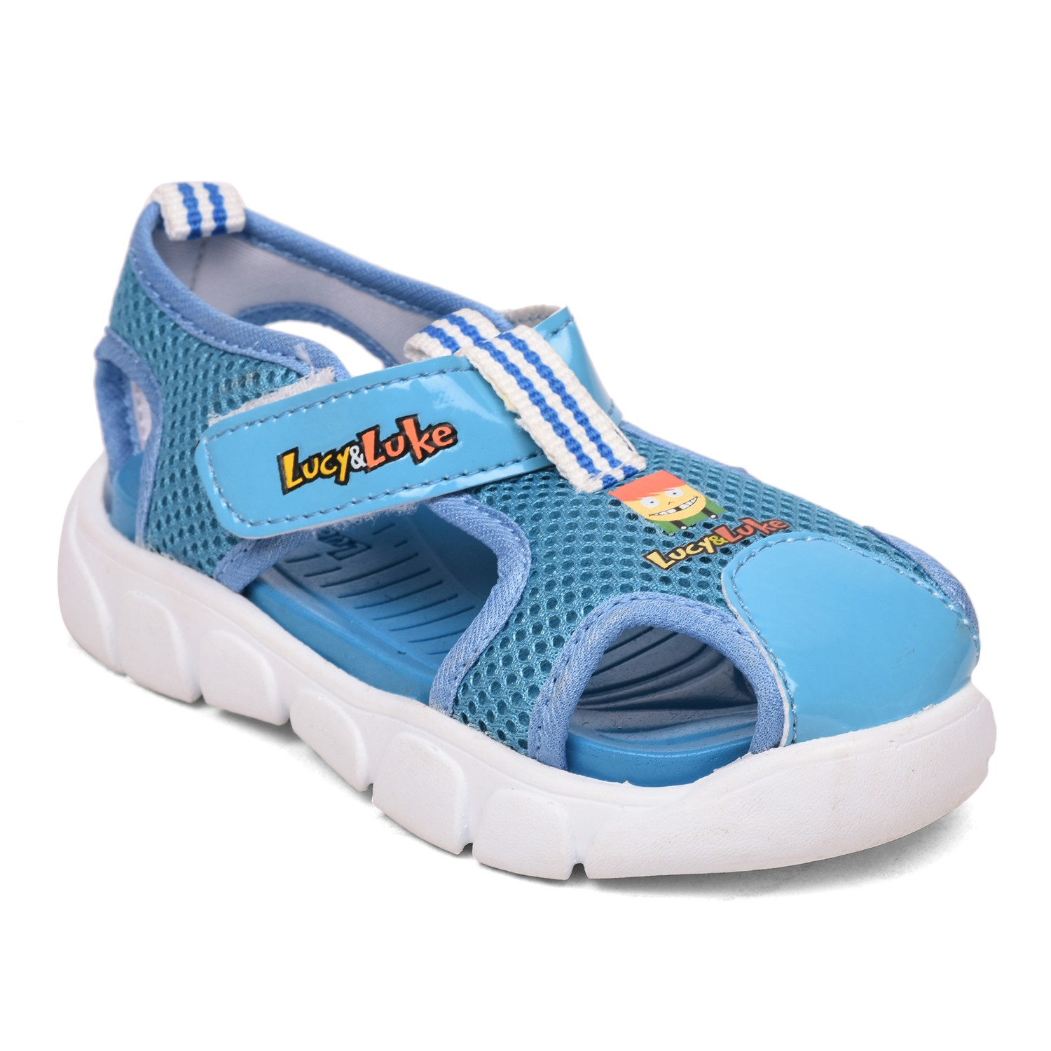 Lucy & Luke by Liberty FLYNN-29 S.Blue Sandals for Kids