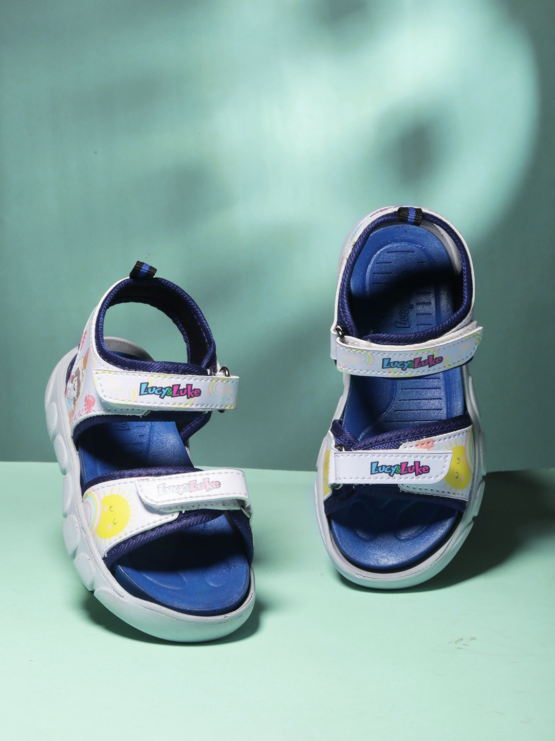 Lucy & Luke by Liberty FLYNN-41 S.Blue Sandals for Kids