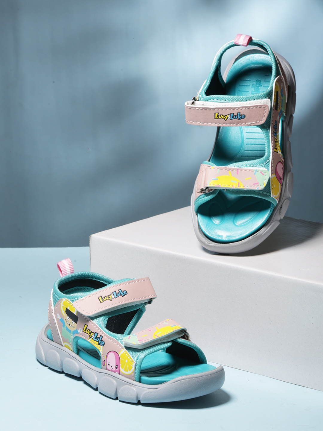 Lucy & Luke by Liberty FLYNN-42 S.Green Sandals for Kids