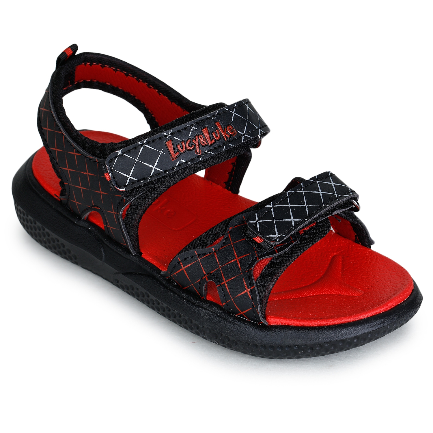 Lucy & Luke by Liberty HIPPO-4 Black Sandals for Kids