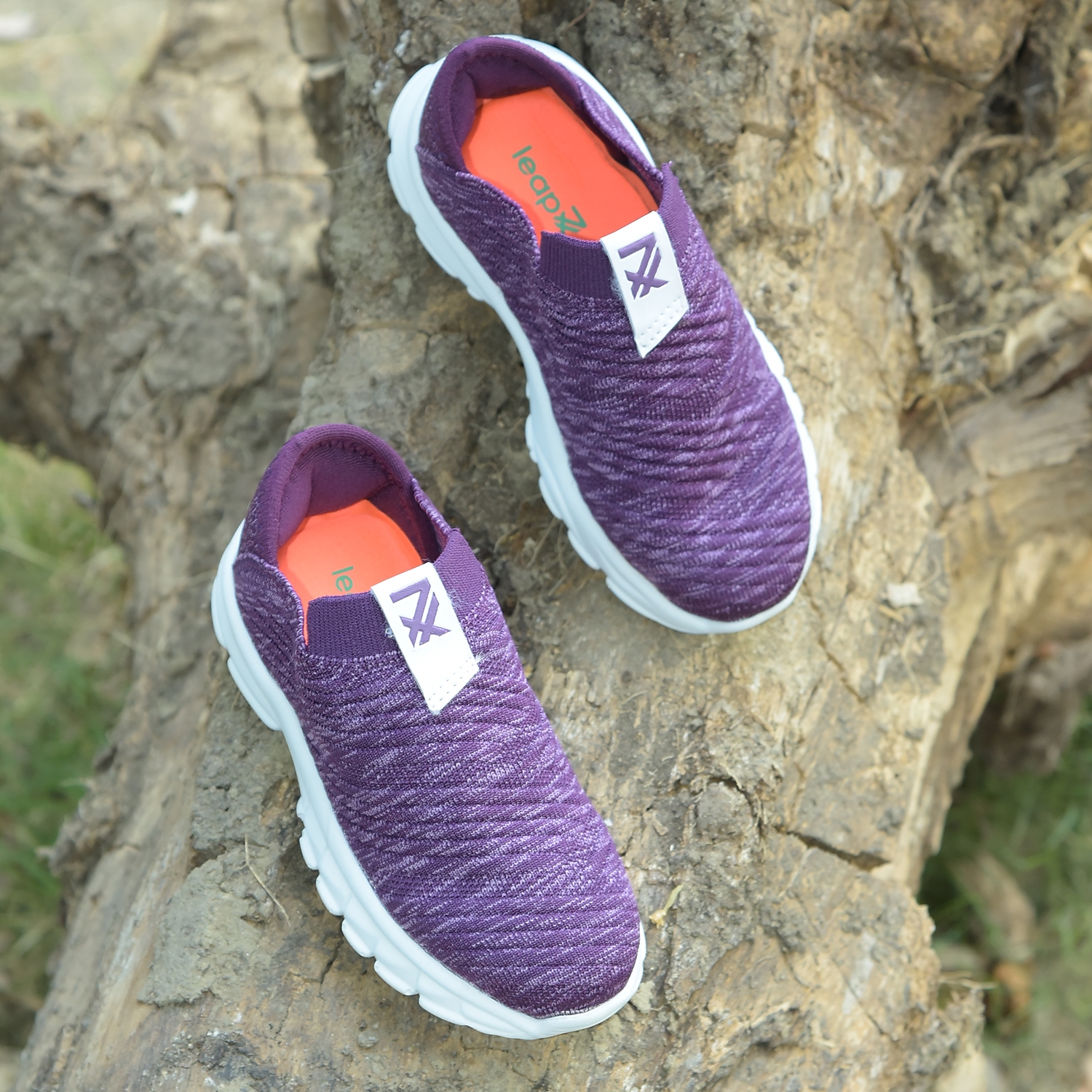 LEAP7X by Liberty JEEVA-25 Purple Casual Shoes for Kids
