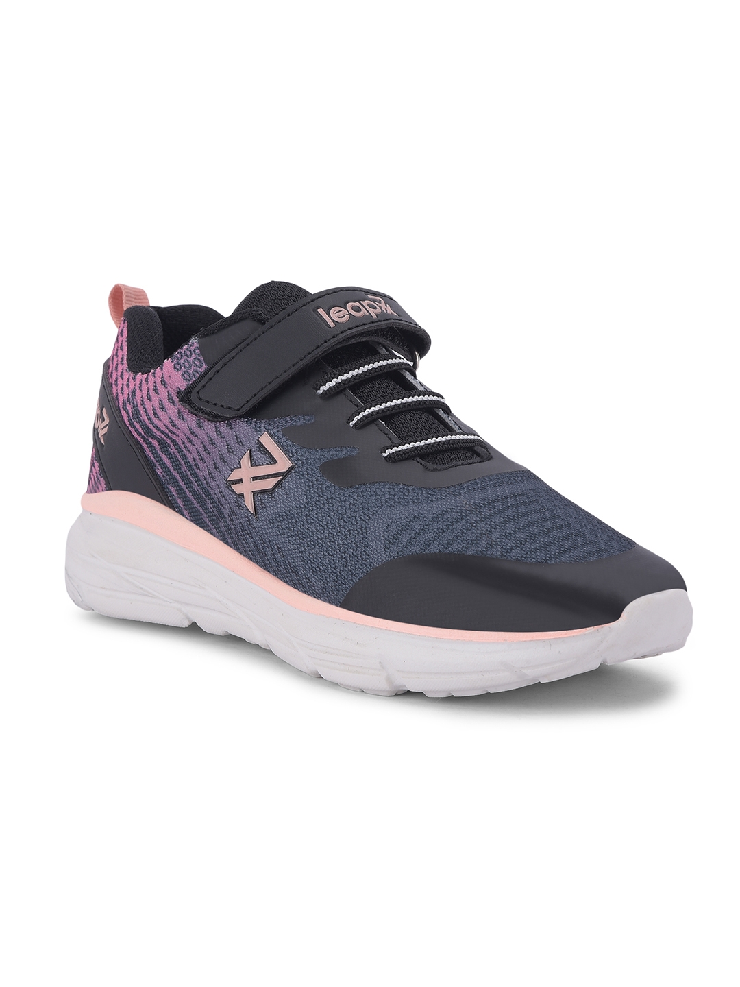 LEAP7X by Liberty KIMSER-E Black Running Shoes for Kids