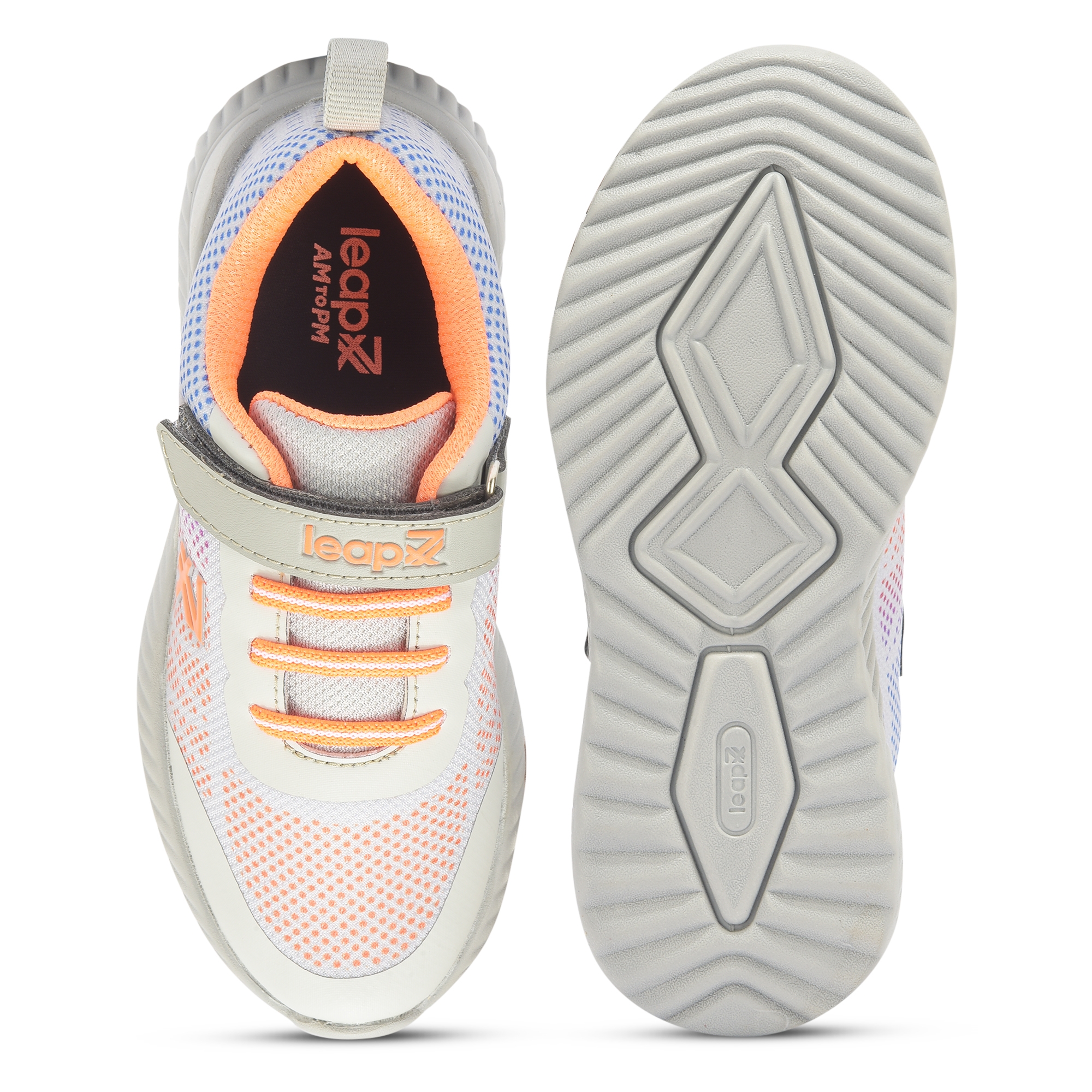 LEAP7X by Liberty Kids NITKID-4E L.Grey Running Shoes