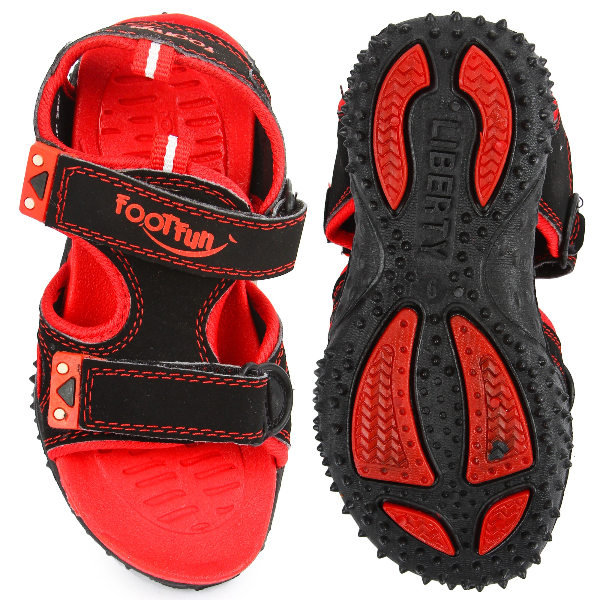 Lucy & Luke by Liberty POLO Black Sandals for Kids