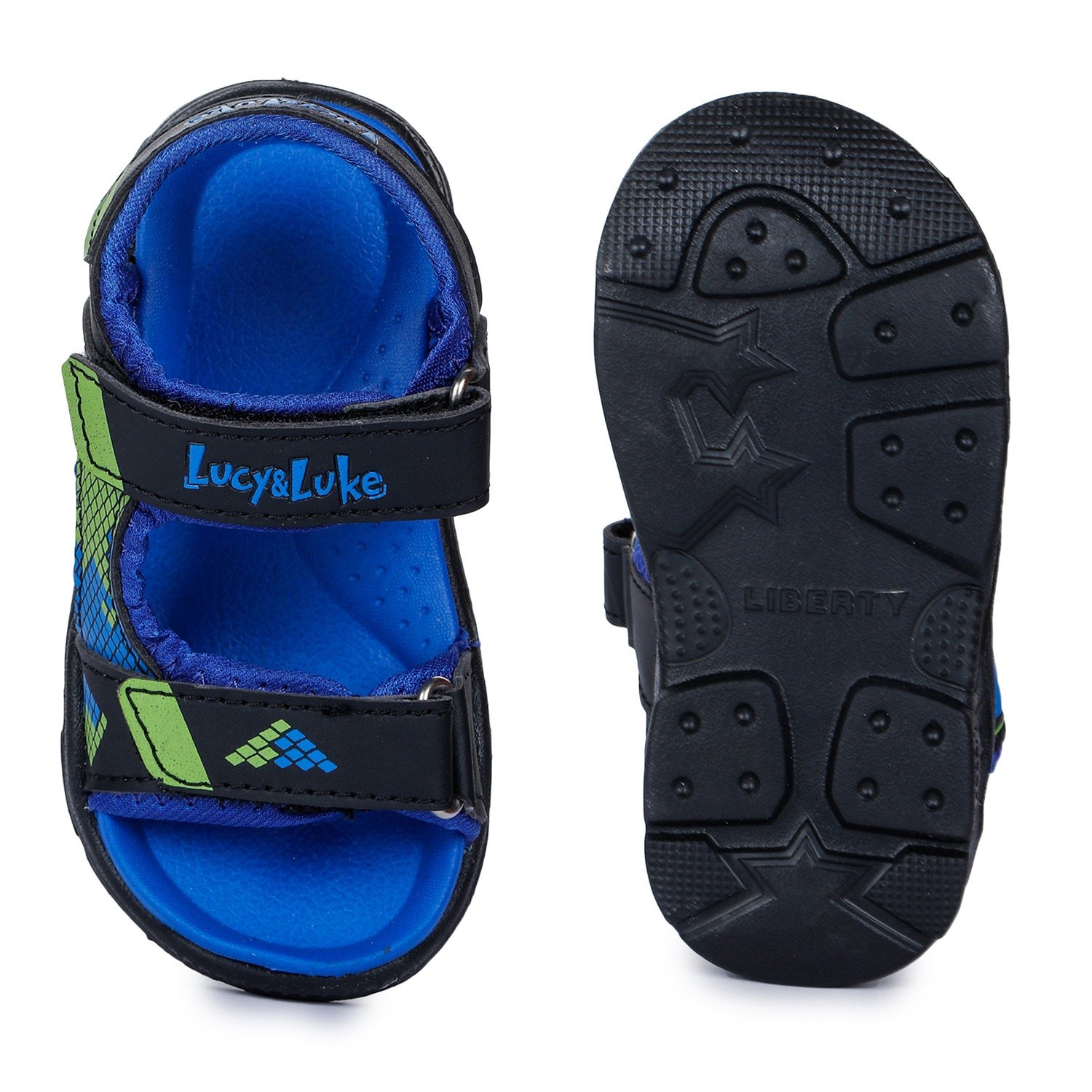 Lucy & Luke by Liberty RICKY-6 Blue Sandals for Kids