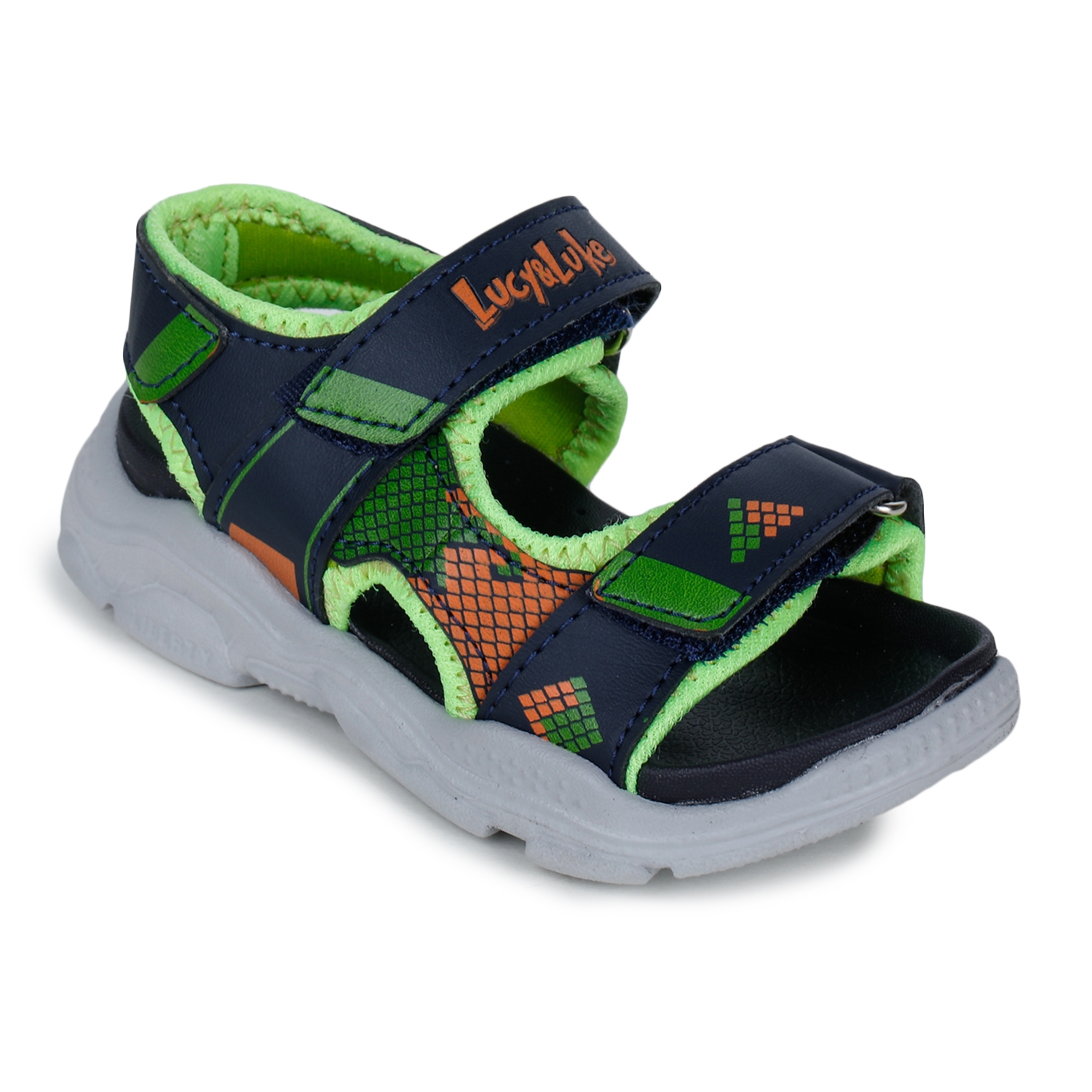 Lucy & Luke by Liberty RICKY-6 Green Sandals for Kids