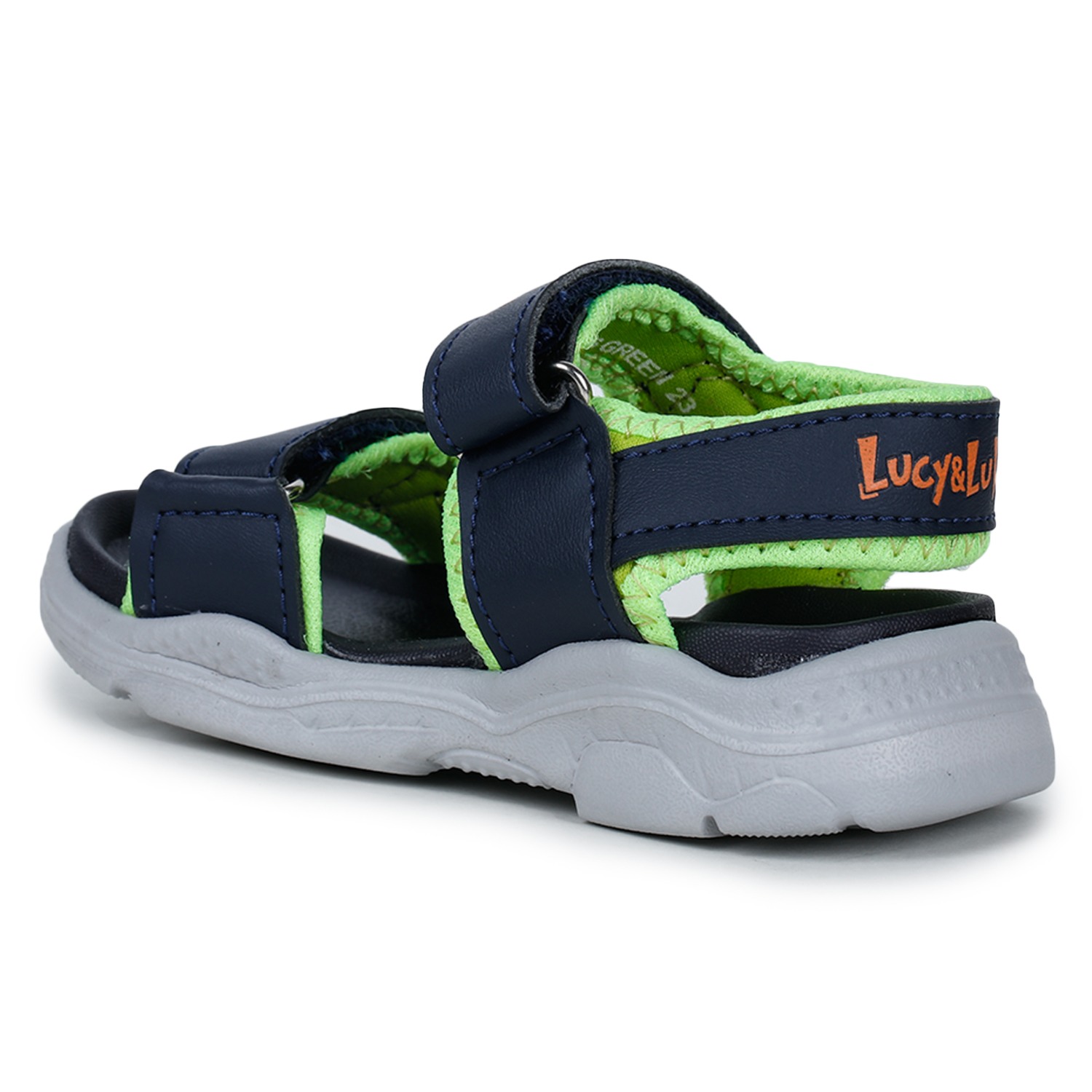 Lucy & Luke by Liberty RICKY-6 Green Sandals for Kids