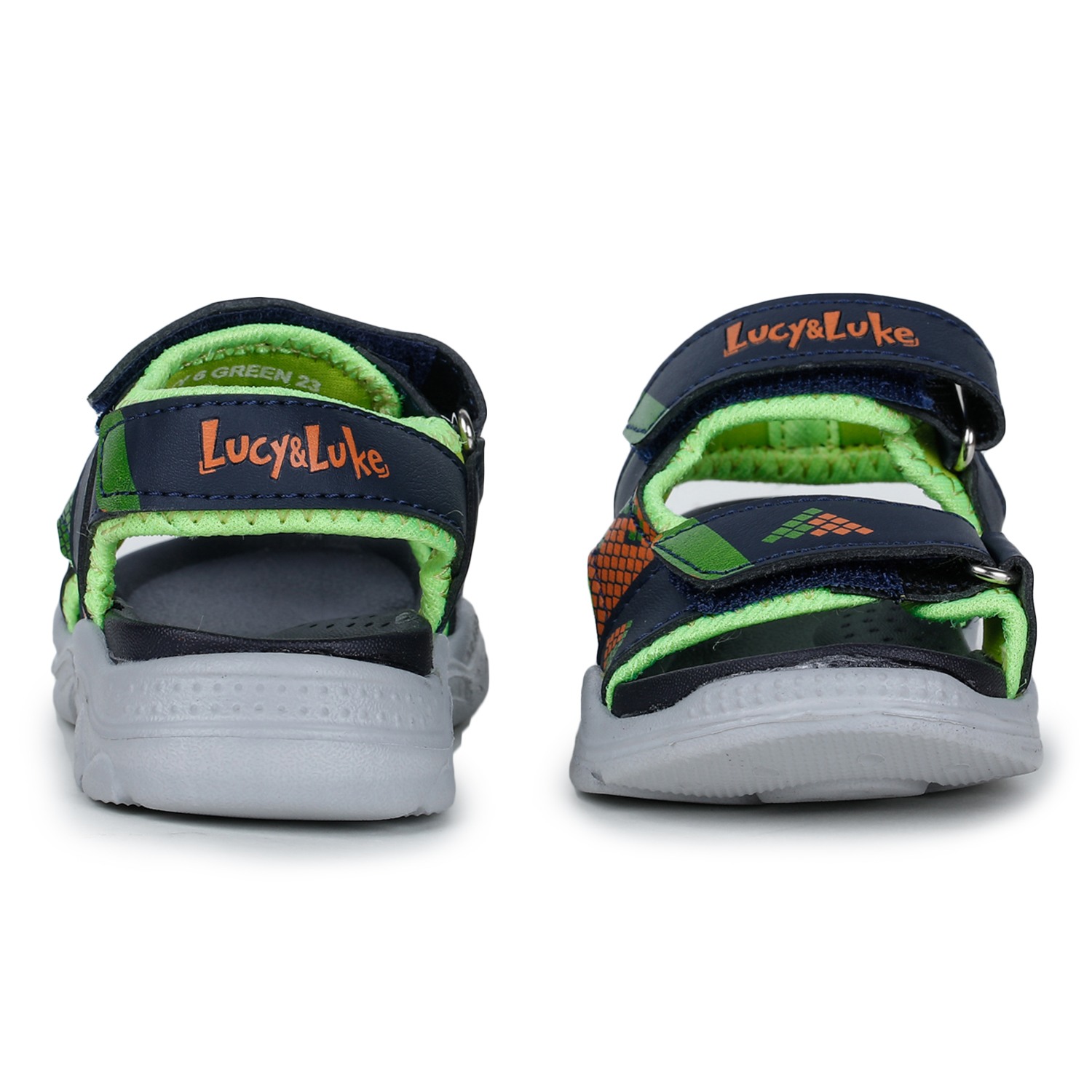 Lucy & Luke by Liberty RICKY-6 Green Sandals for Kids
