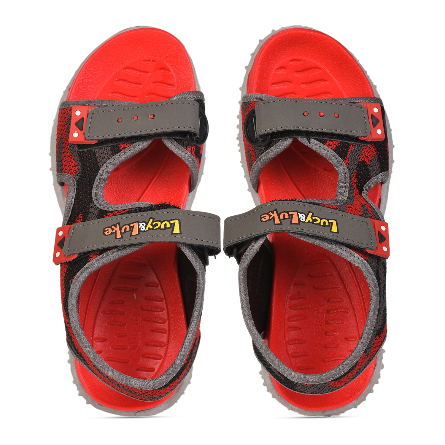 Lucy & Luke by Liberty RICO-17 Red Sandals for Kids
