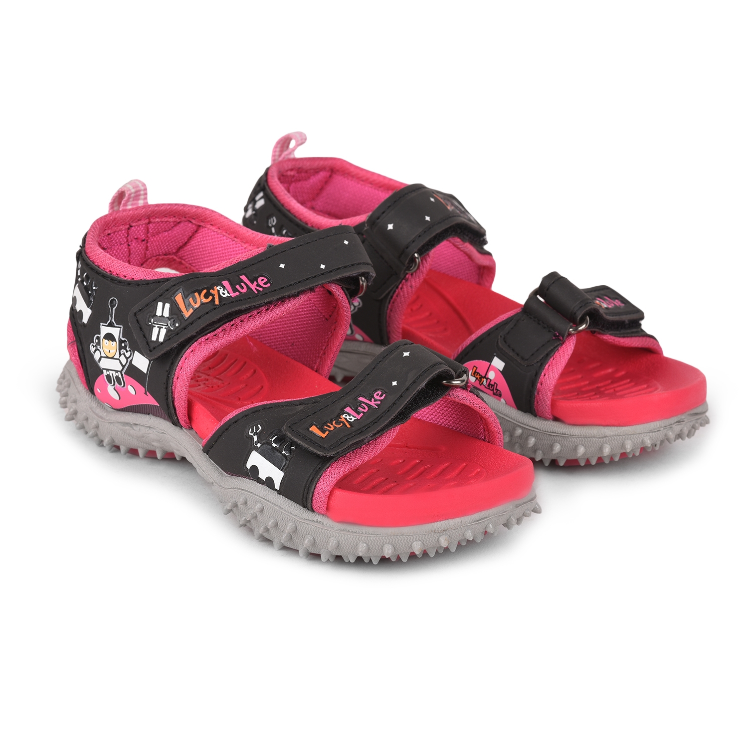 Lucy & Luke by Liberty RICO-19 Pink Sandals for Kids