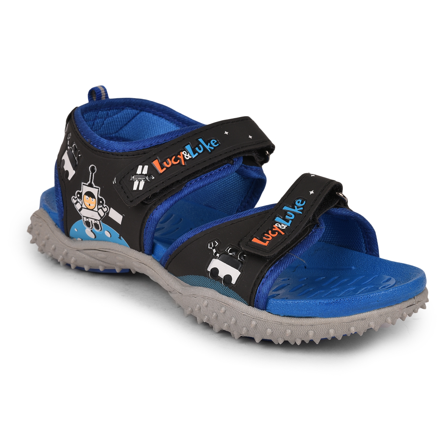 Lucy & Luke by Liberty RICO-19 R.Blue Sandals for Kids
