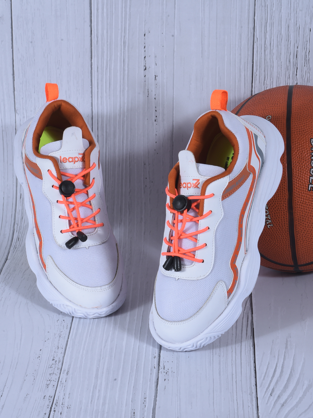 LEAP7X by Liberty WALT-505E White Sports Shoes for Kids