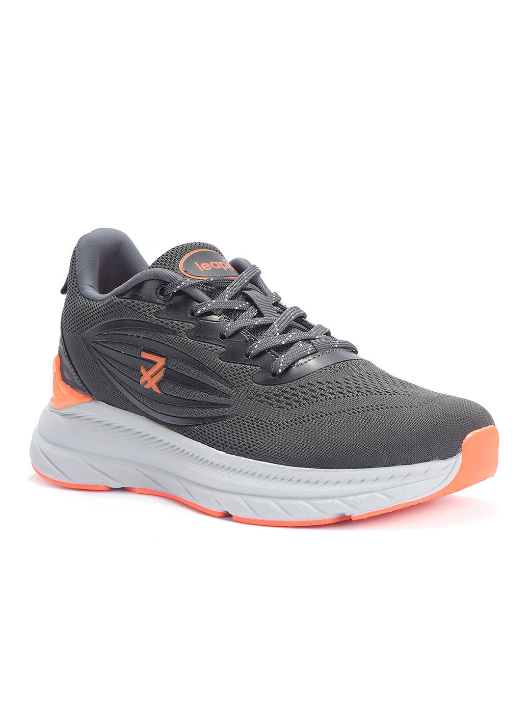 LEAP7X by Liberty RW-02 D.Grey Sports Shoes for Men