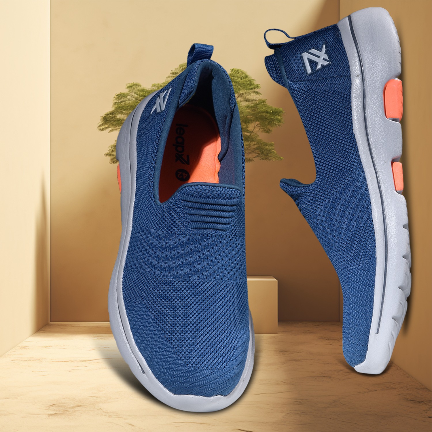 LEAP7X by Liberty RW 08 T.Blue Sports Shoes for Men