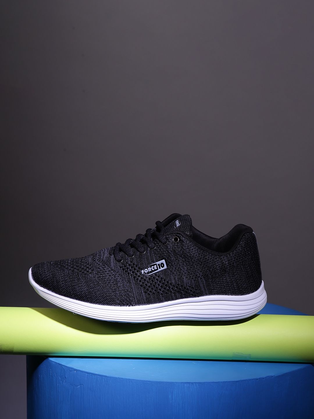 Liberty | Men'S Force 10 Black Running Shoes