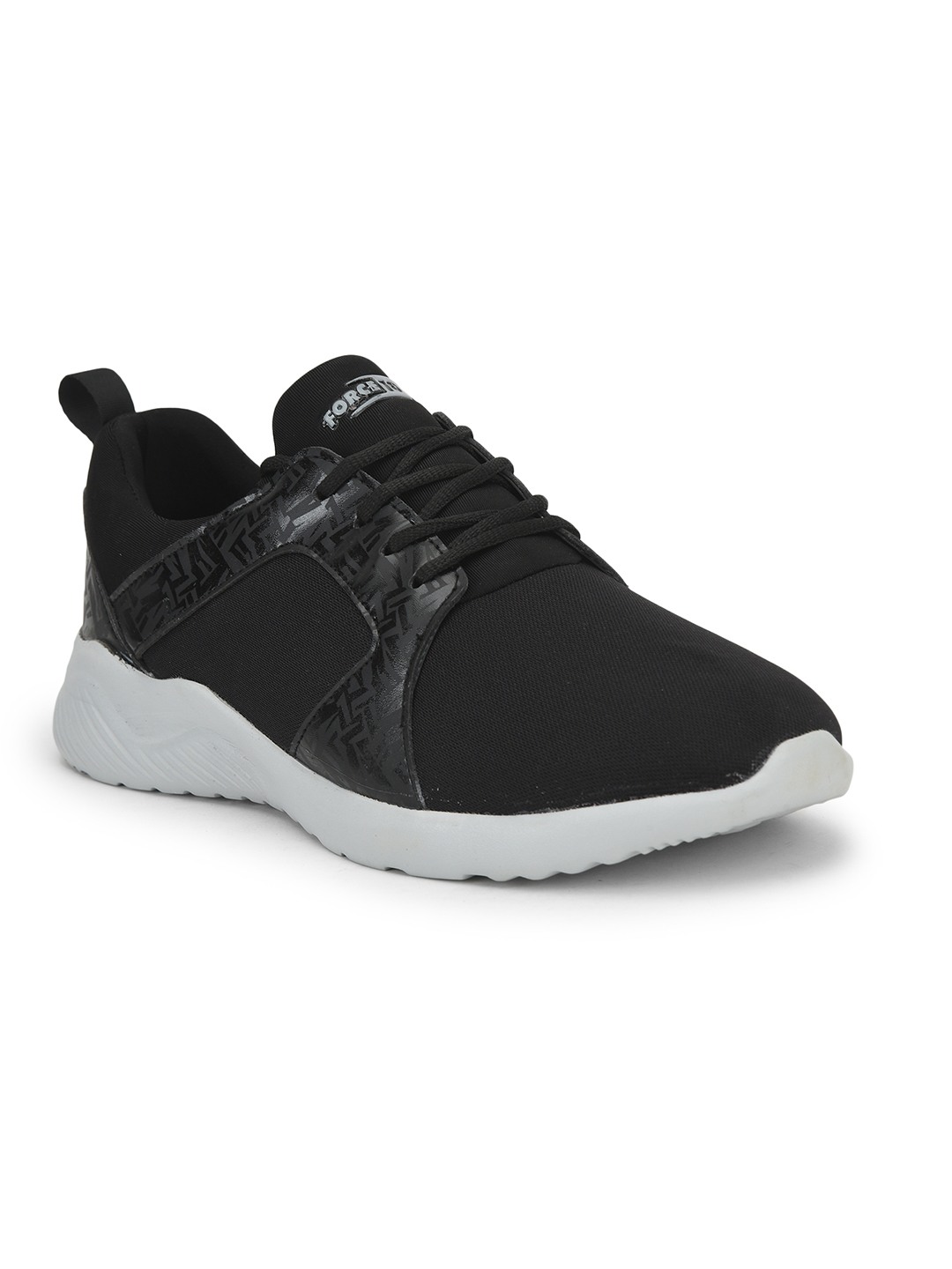 Men's Force 10  Black Woven Running Shoes