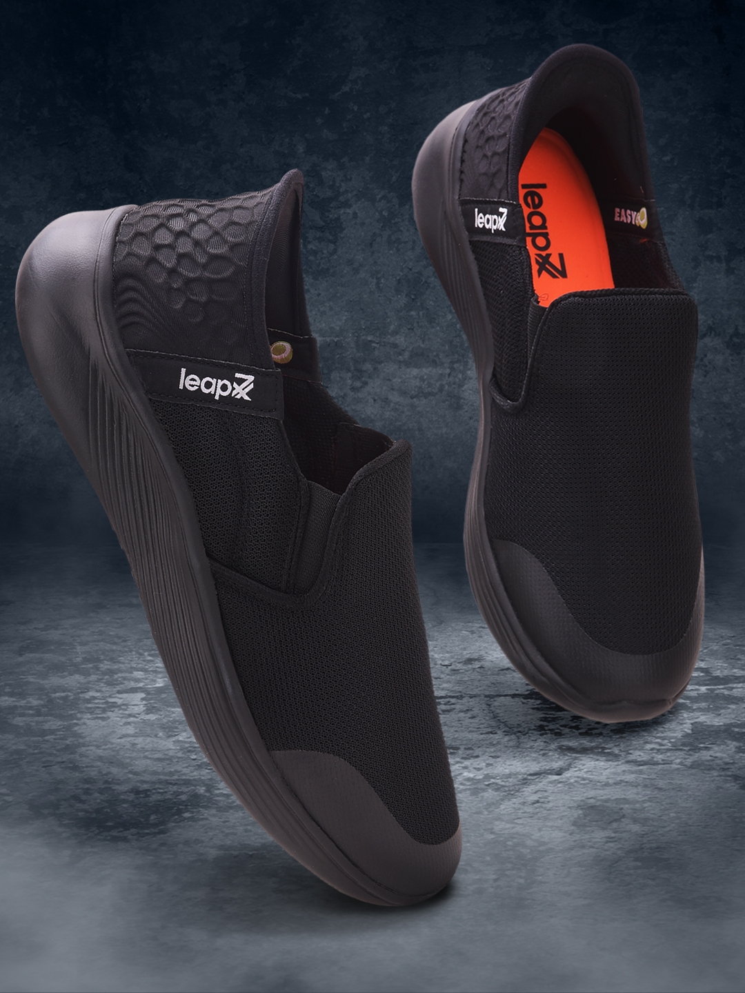 Liberty | LEAP7X by Liberty EZZAR-1 Black Sports Shoes for Men