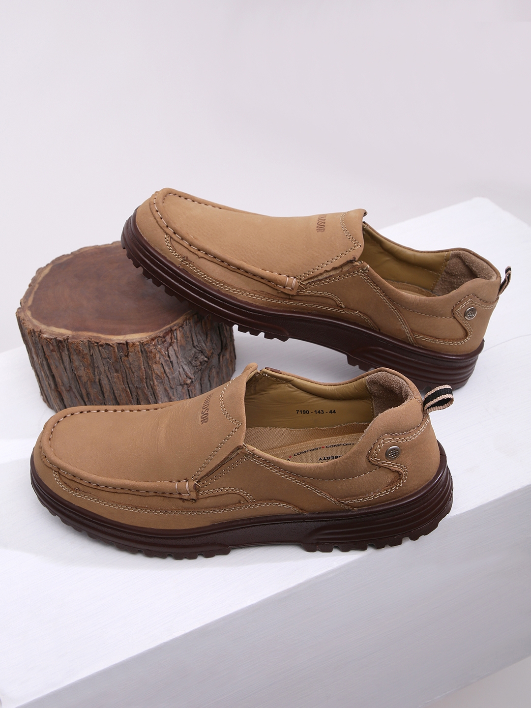 Men'S Windsor Brown Casual Slip-Ons