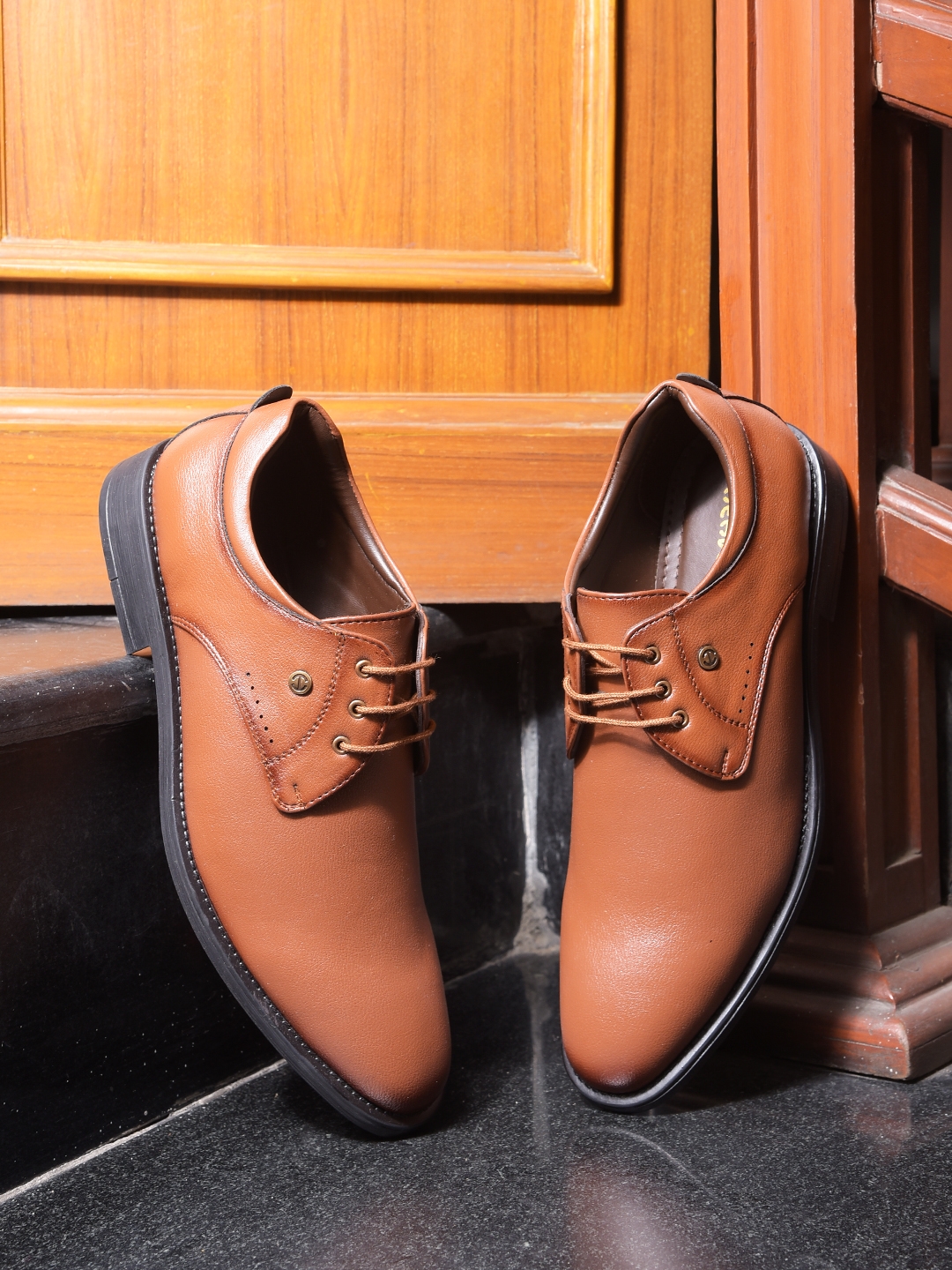 Liberty | Liberty Healers Sagar-16 Mens Tan Formal Shoes
