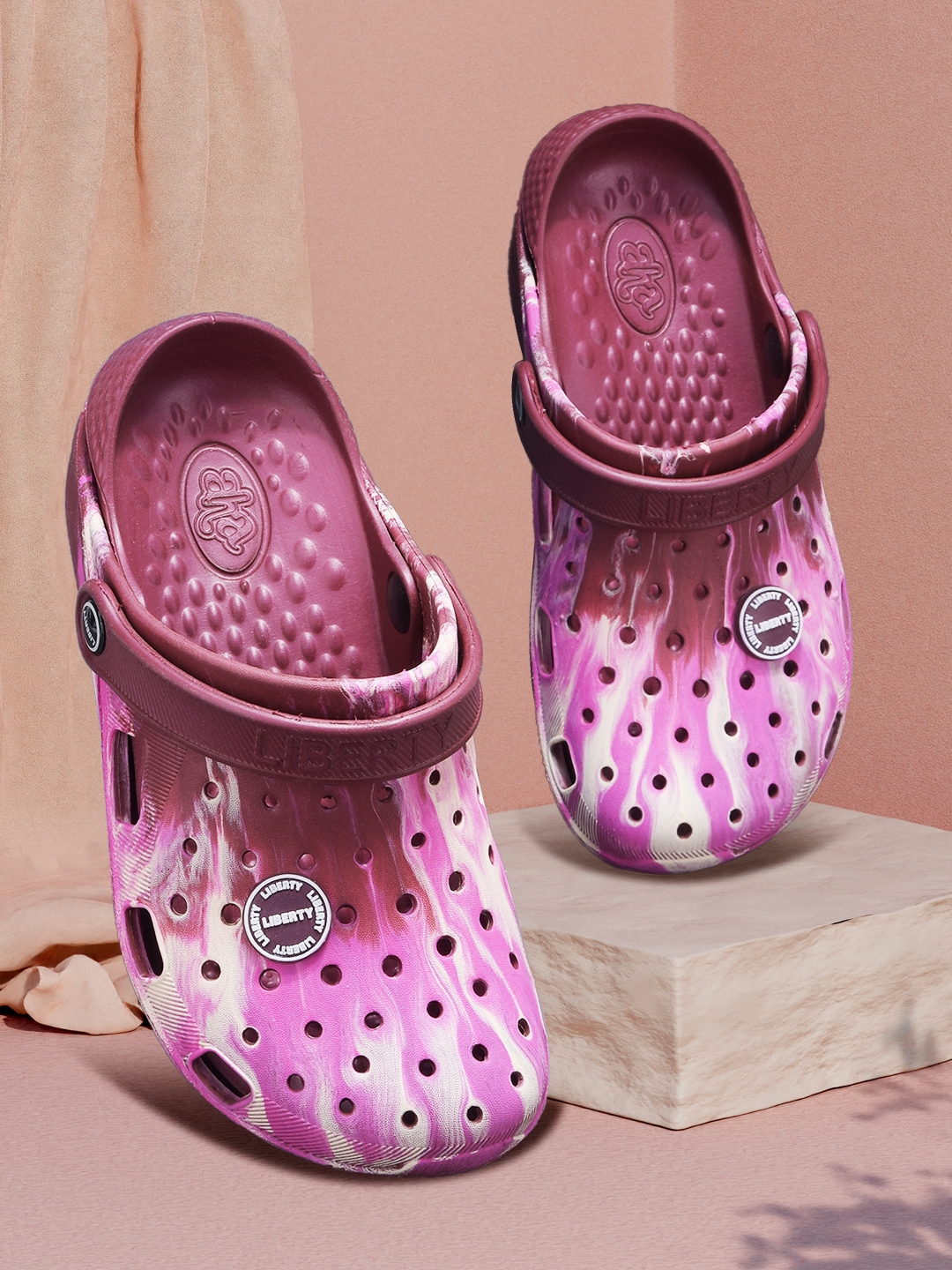 A-HA by Liberty LPMXT-962E Pink Clogs for Women