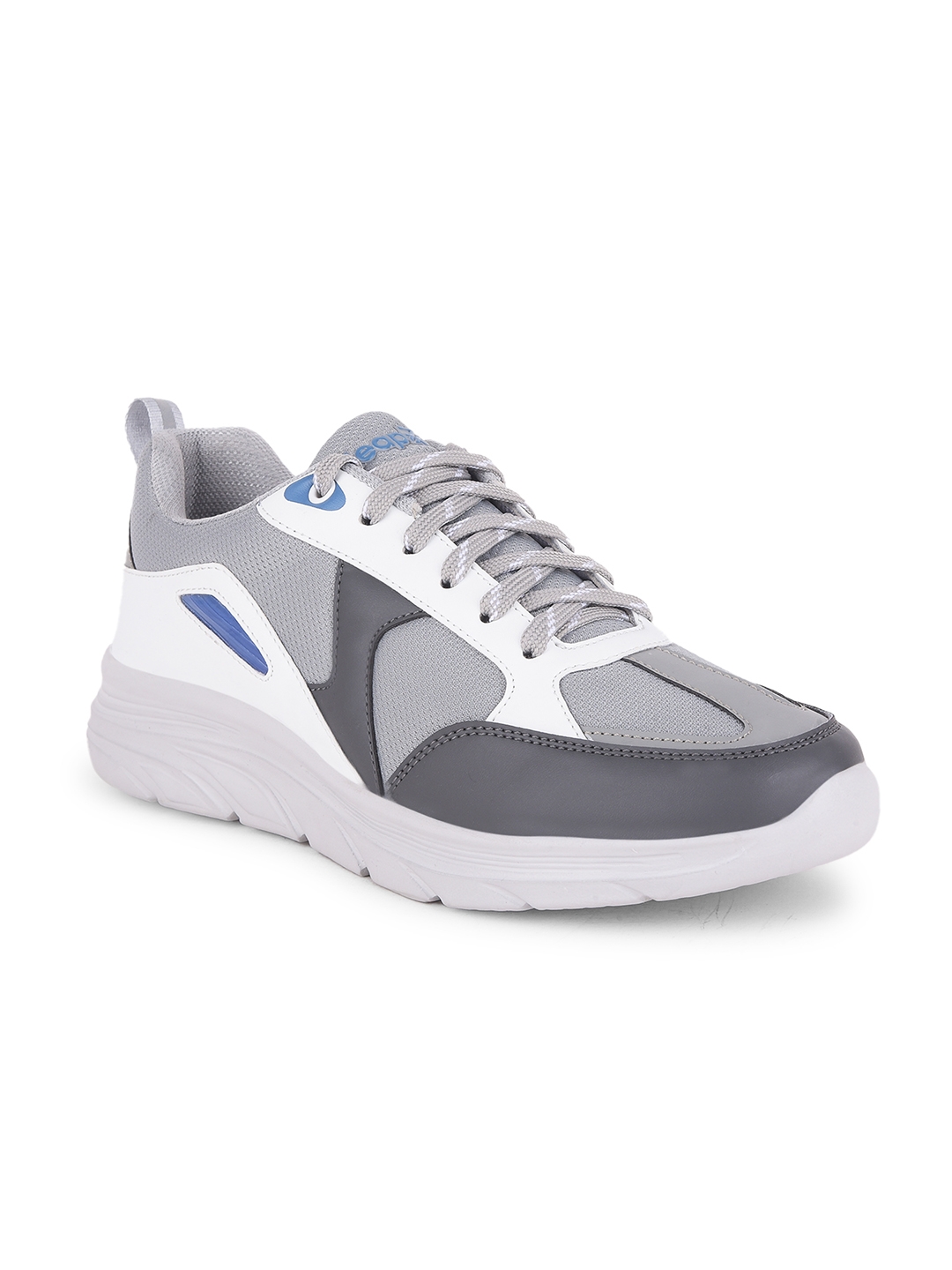 Men's LEAP7X Light Grey Colourblock Running Shoes