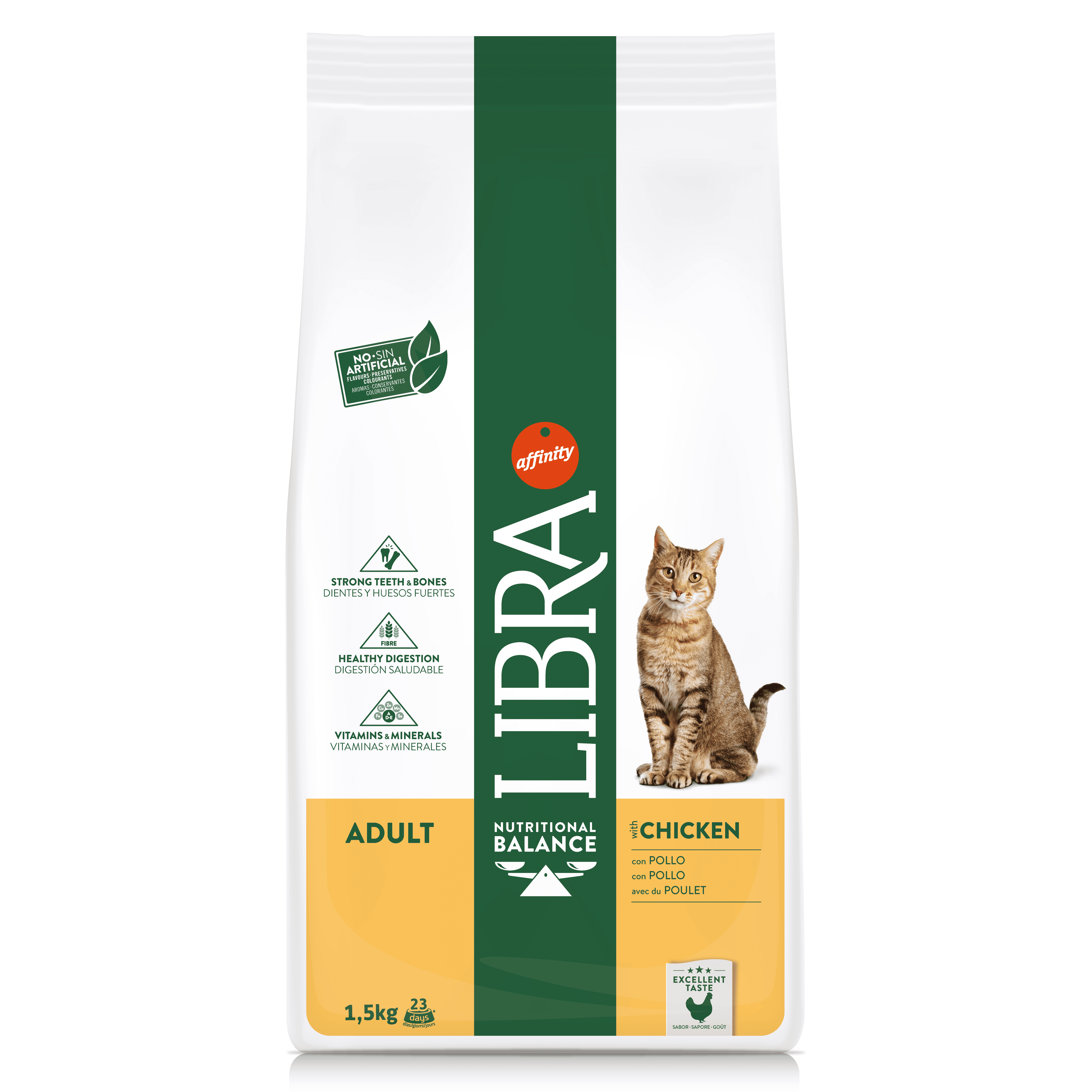 Libra Cat Adult Chicken Dry Cat Food - 1.5 Kg