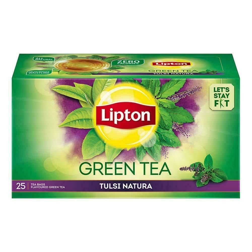 Lipton Tulsi Natura Green Tea Bags 25 Pcs