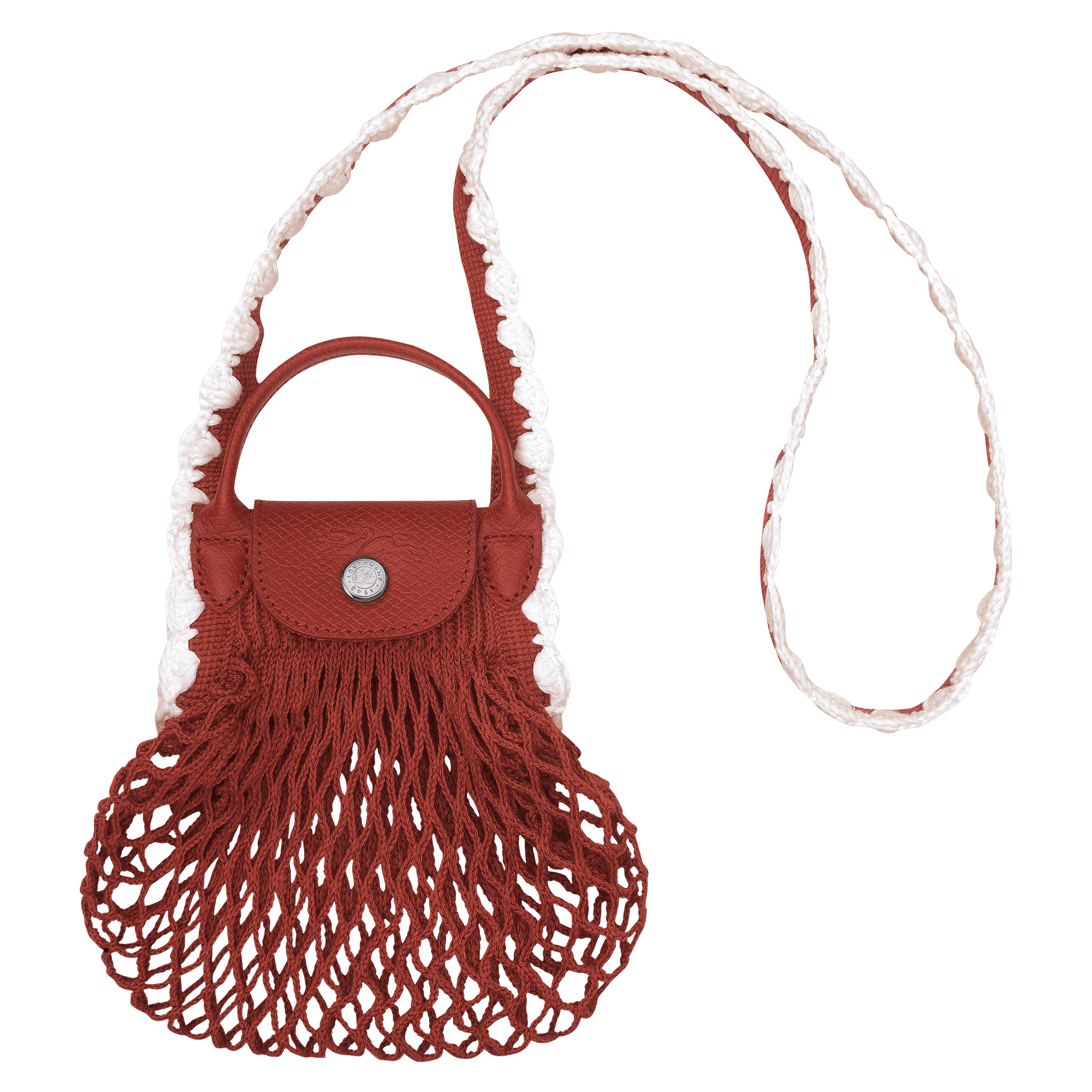 LE PLIAGE FILET CRAFT CLUTCH TERRACOTTA