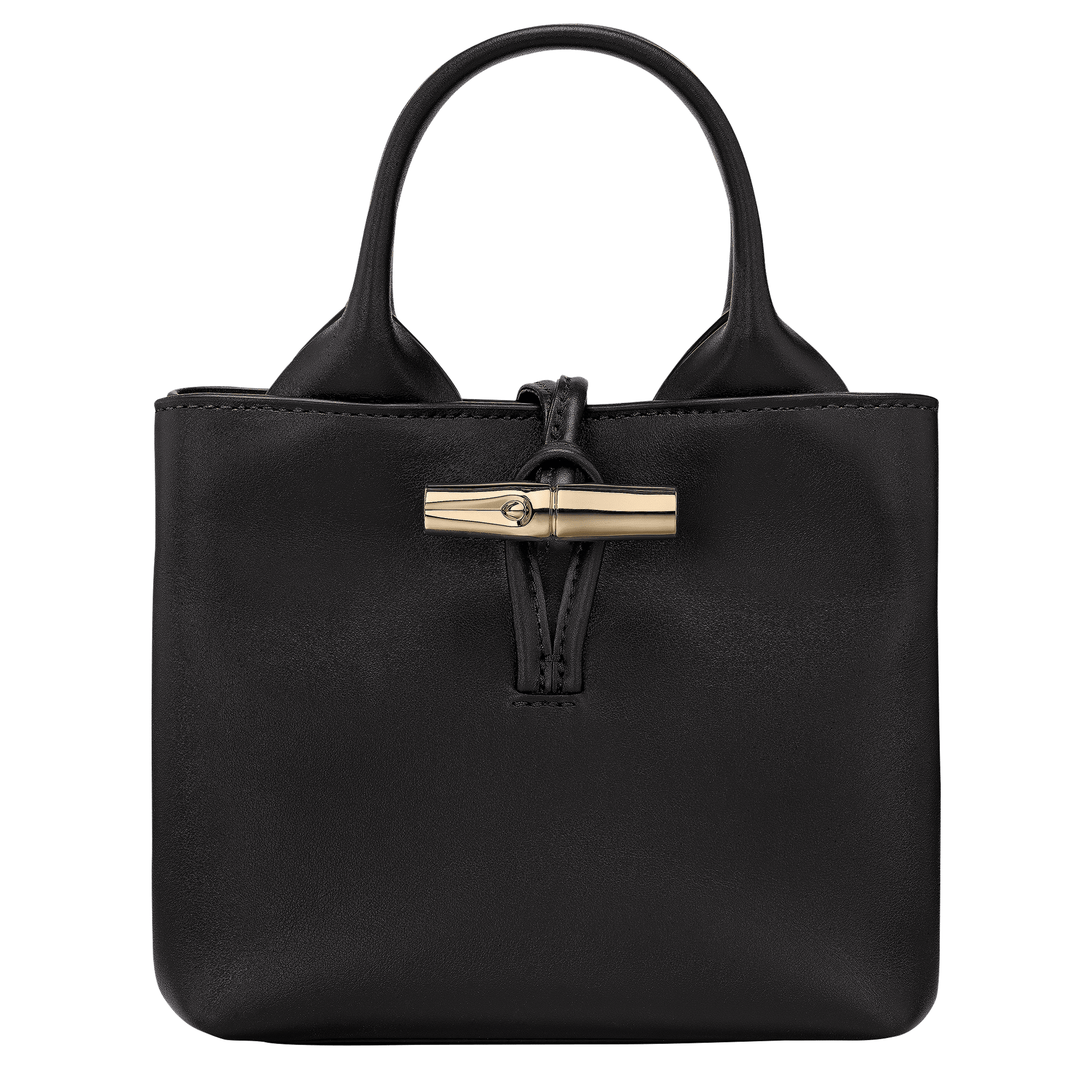 LE ROSEAU SLEEK TOP HANDLE BAG BLACK