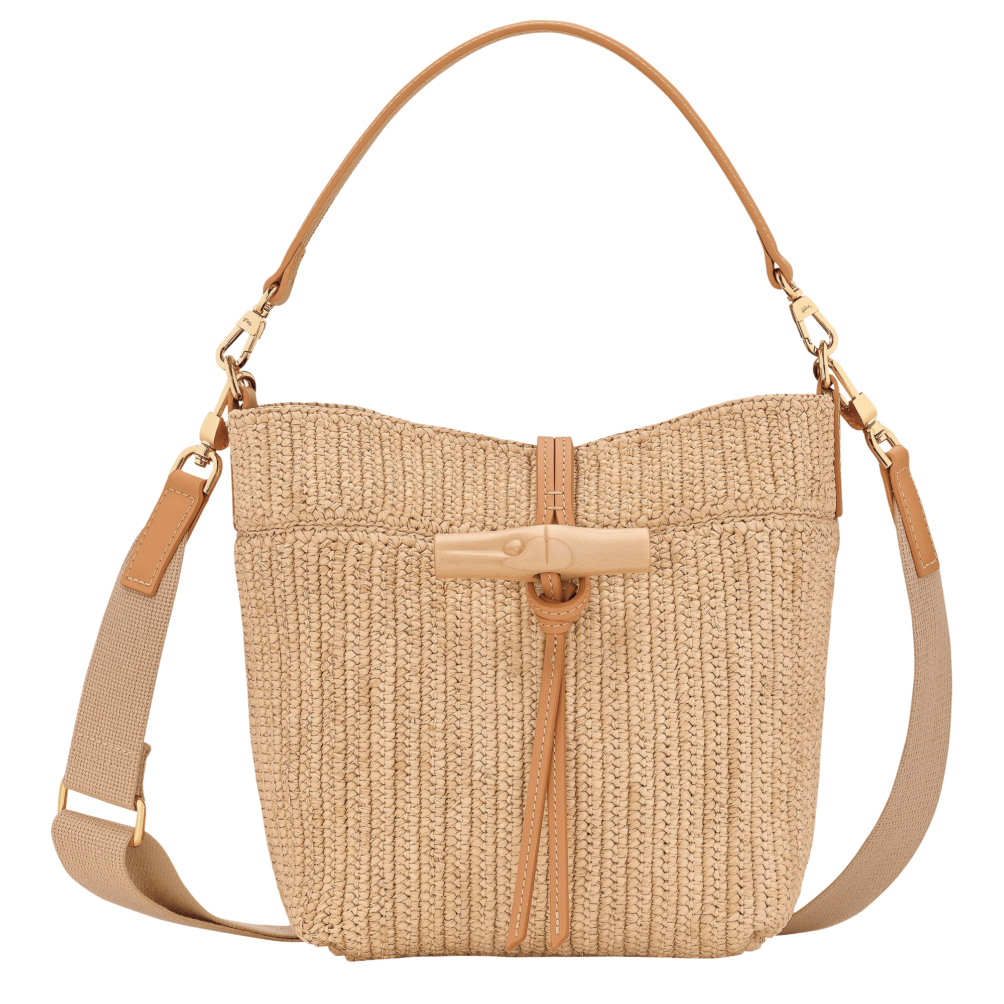 Le Roseau Raphia Bucket bag XS