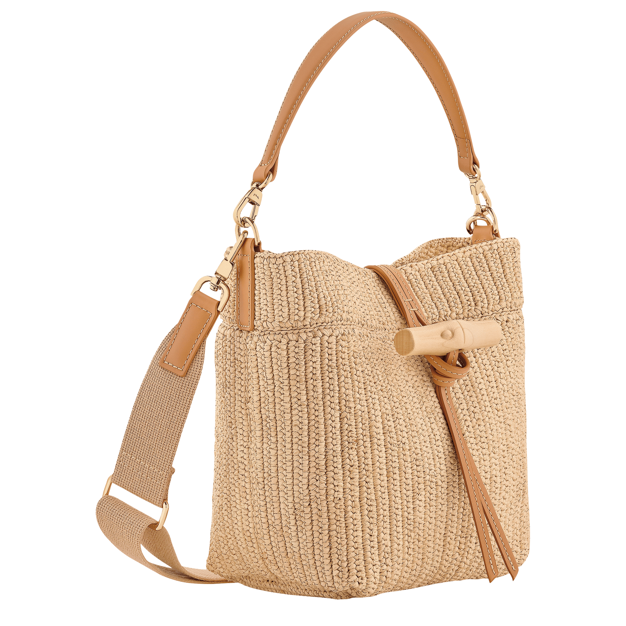 Le Roseau Raphia Bucket bag XS