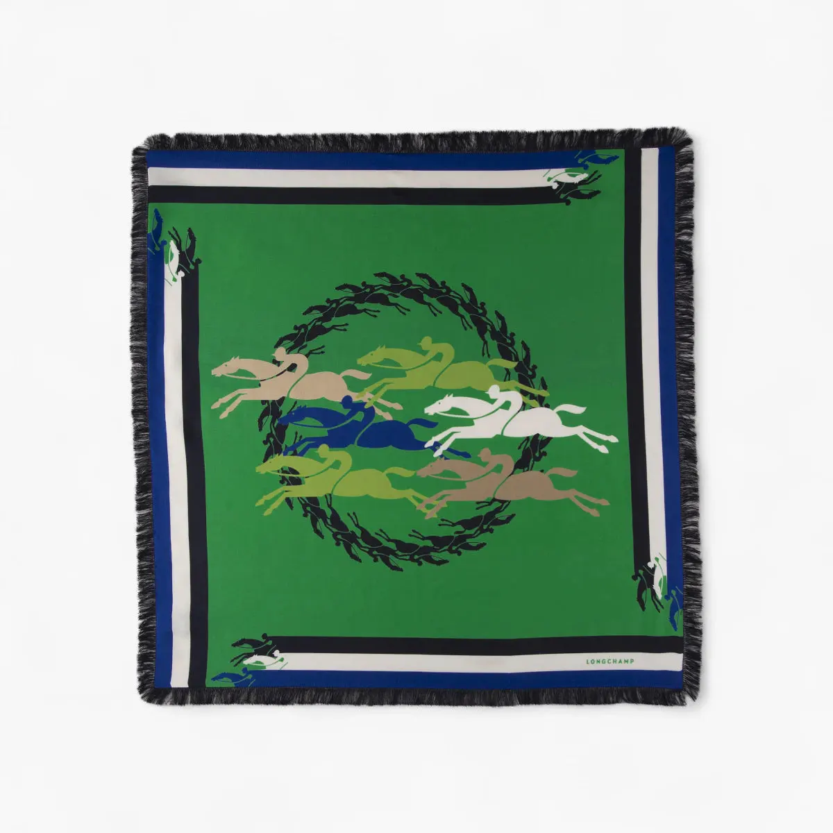 SOIE SILK SCARF 70X70 GREEN