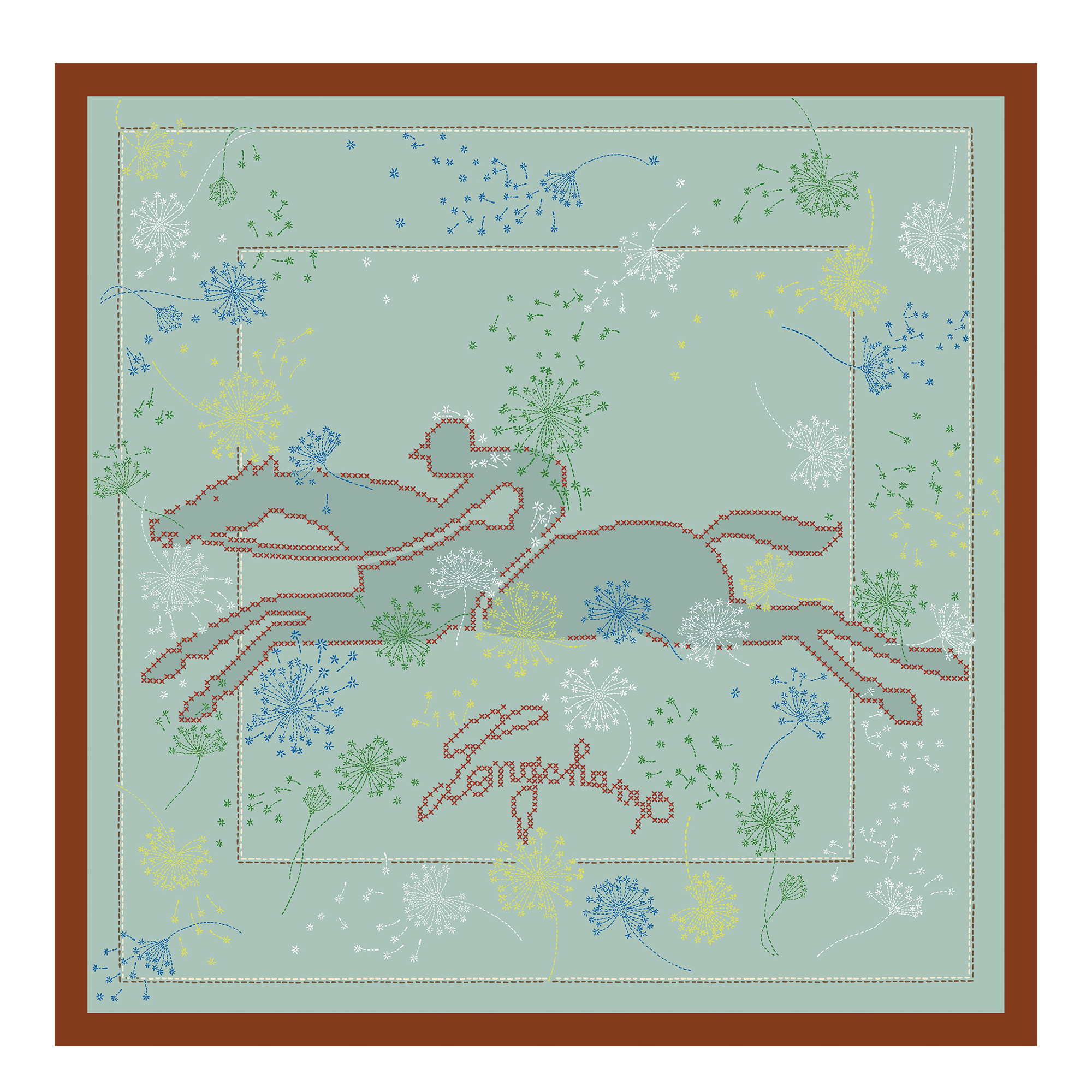 Soie Silk scarf 50