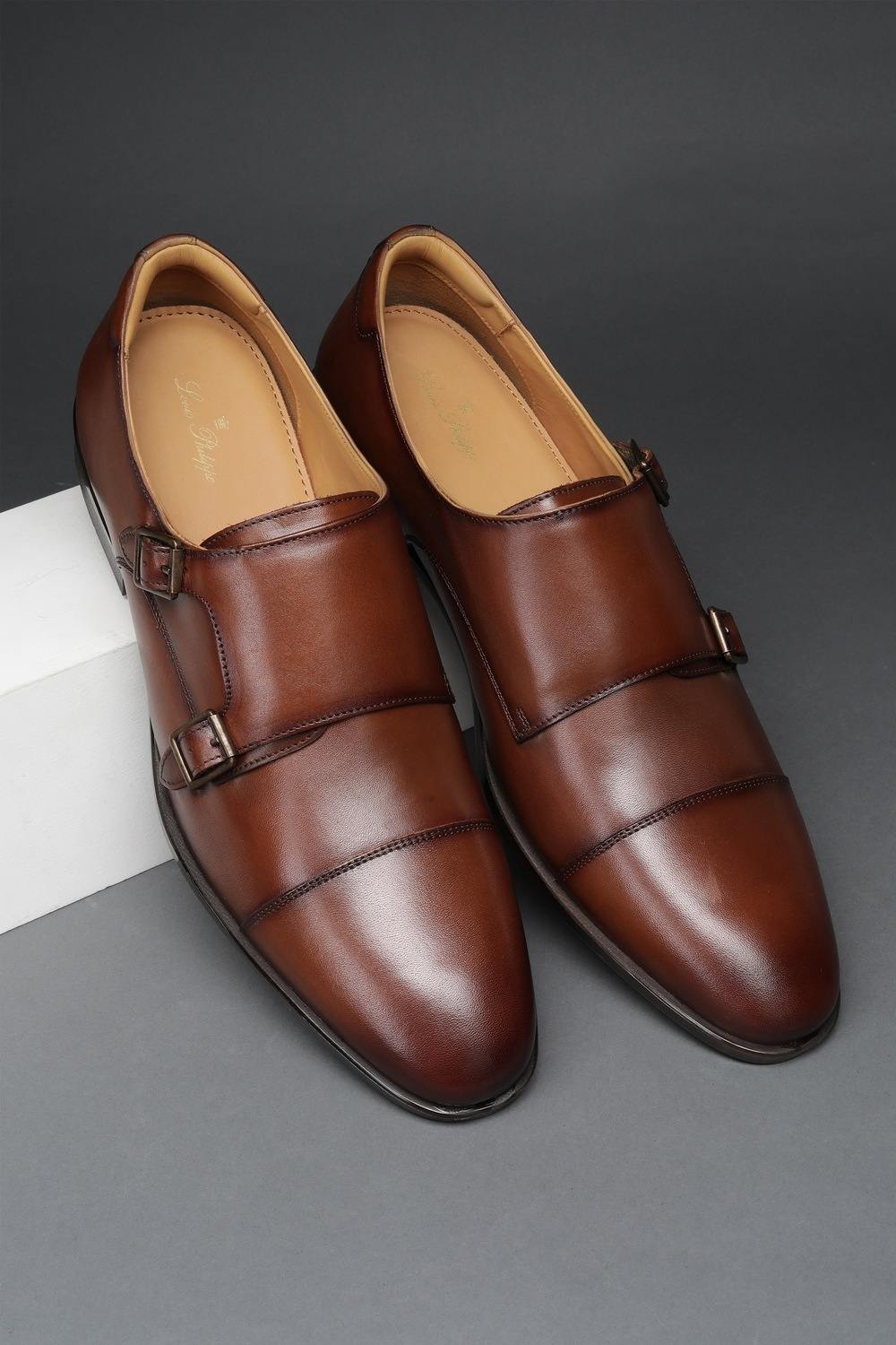 Men Brown Slip Ons
