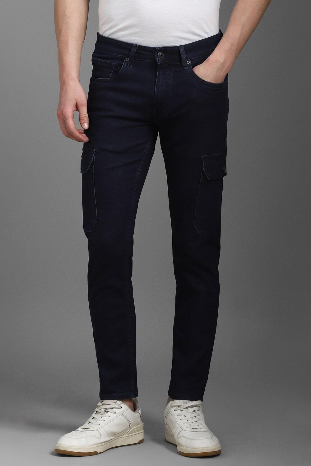 Men Navy Dark Smart Fit Jeans
