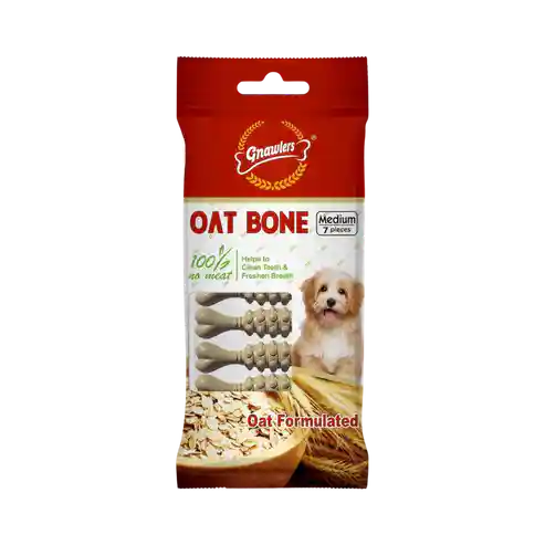 Gnawlers Oat Bone 3 Inch For Dogs 60g