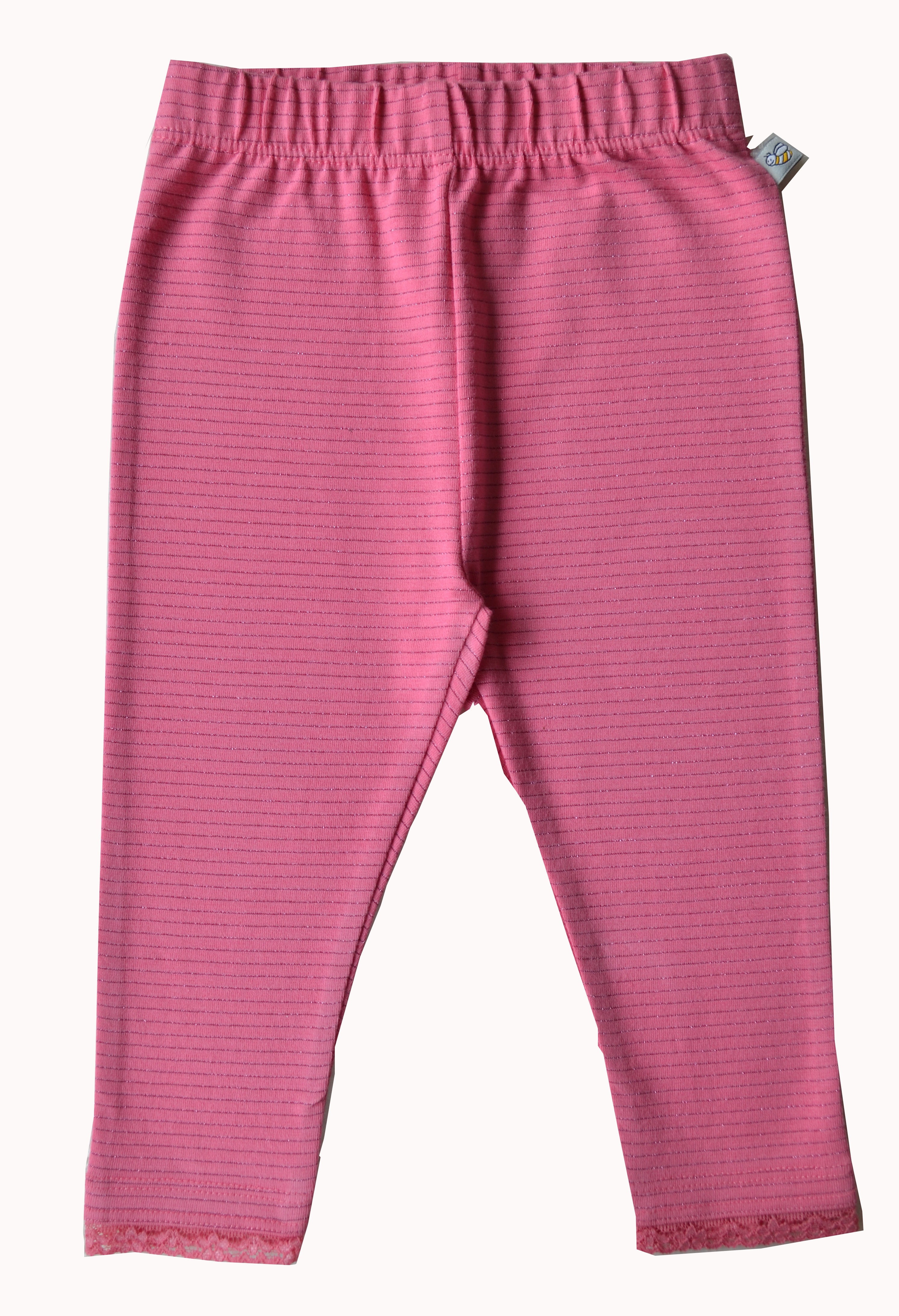 Babeez | Pink Lurex Leggings  (95% Cotton 5%Elasthan) undefined