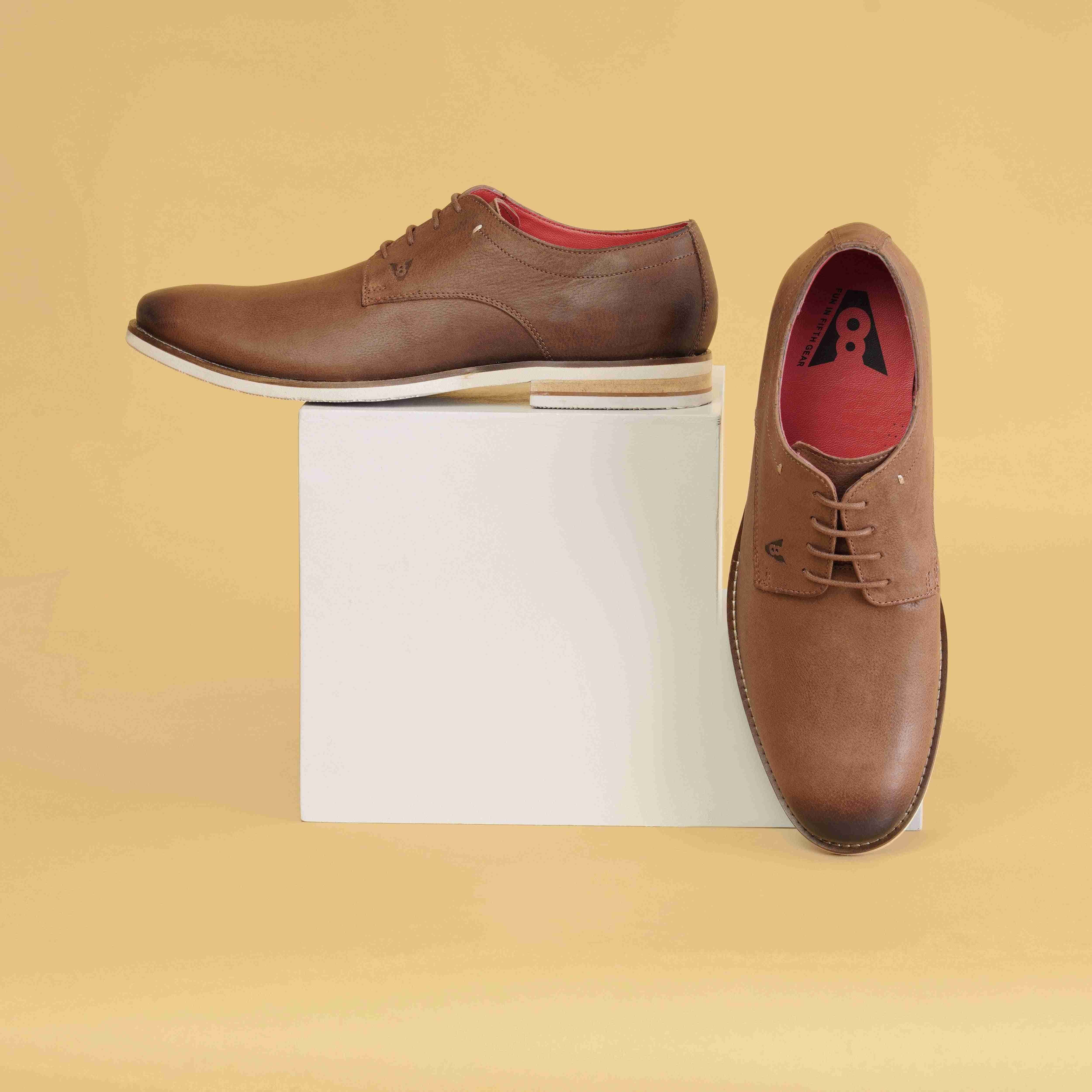 Tan Casual Lace-ups