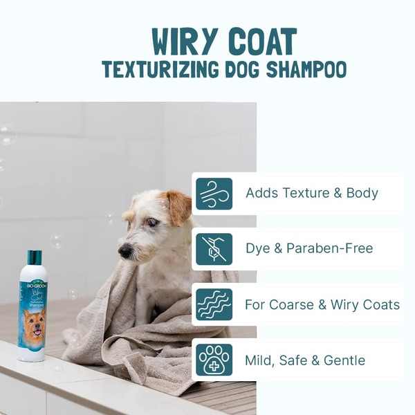 Biogroom Wiry Coat Texturizing Shampoo - 355 ml