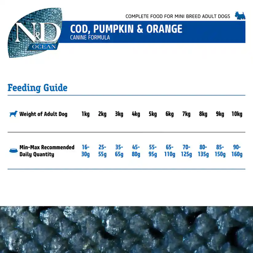 Farmina N&D Grain Free Ocean Pumpkin COD Fish & Orange Adult Mini Dry Dog Food