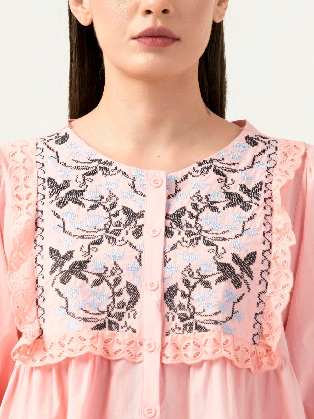 Albion Women Smart Premium Pink Blouson Top