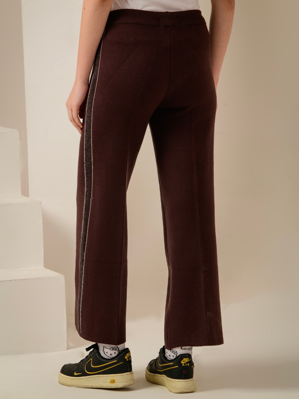 ALBION SMART BROWN LADIES LOWER HAREM PANT