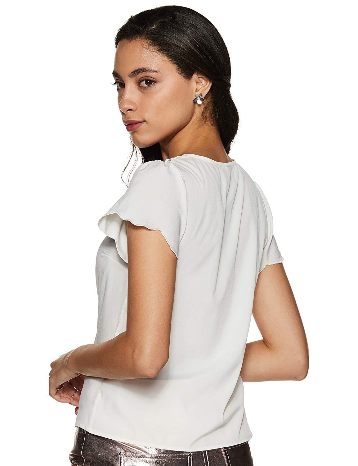LY2 hand embellished design Top - White