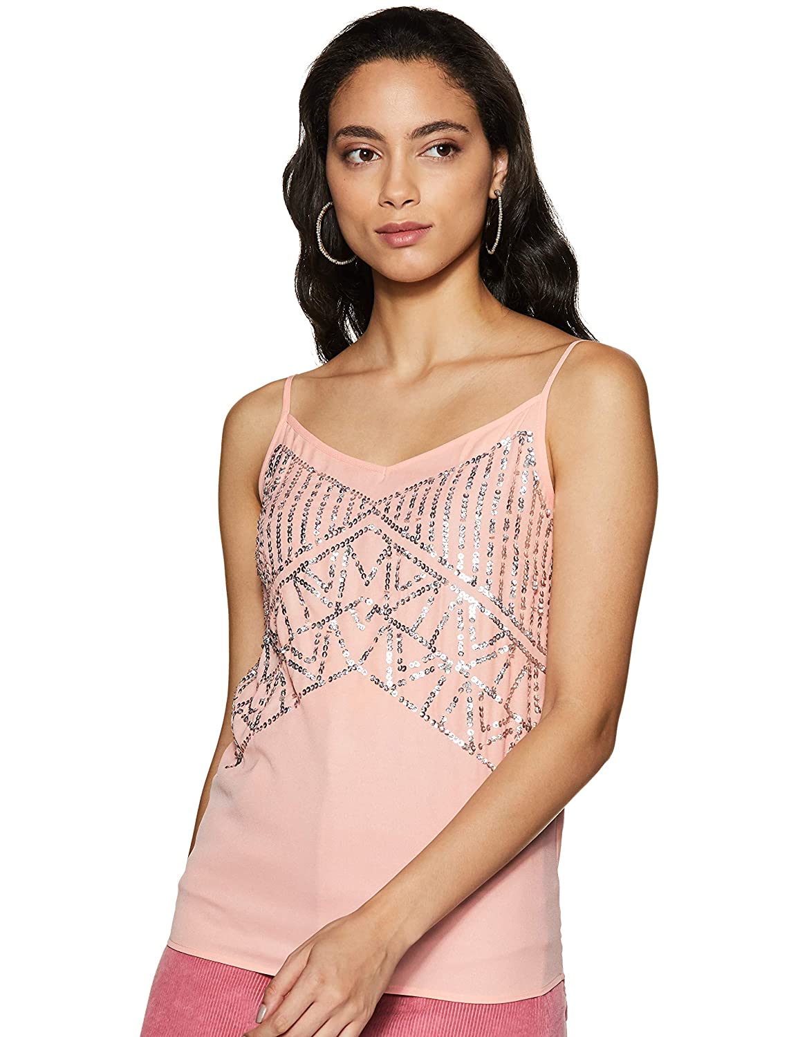 LY2 Hand embellished Party wear Top - Pink - The unique embellishments add a touch of glamour.