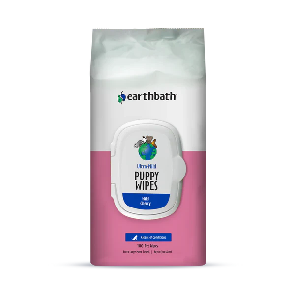 EarthBath Ultra Mild Puppy Grooming Wipes for Dogs