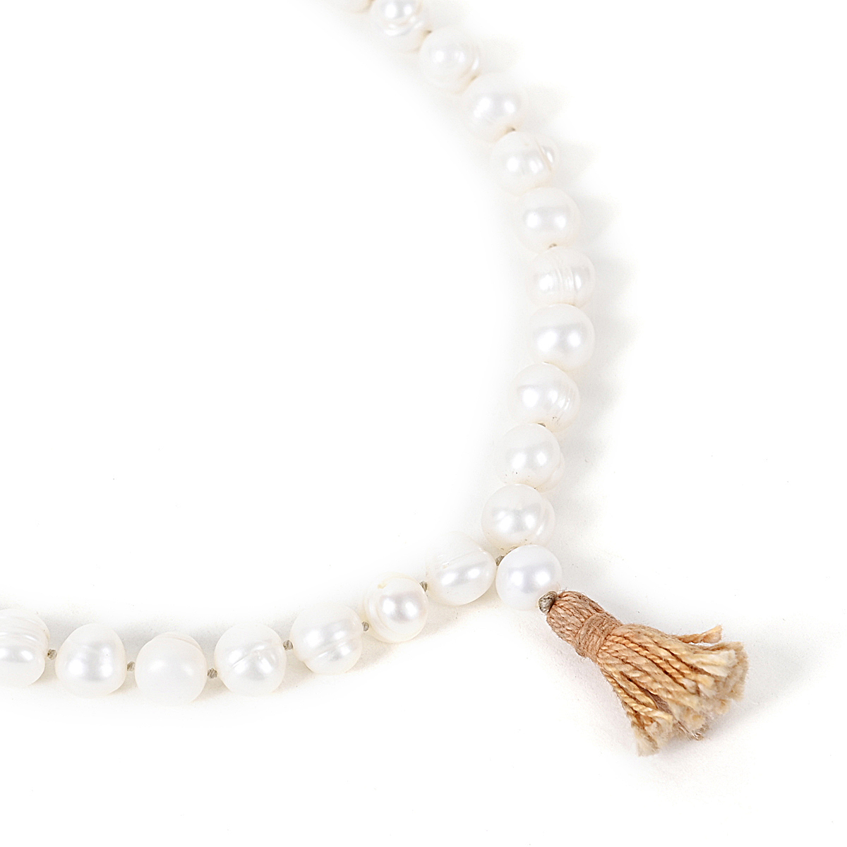 Shiv Ratan Kendra Natural Pearl Mala to balance Moon Planet, Mental Well Being & Anger Control II Length 75-85 CM II Weight: 45-50 Grams II